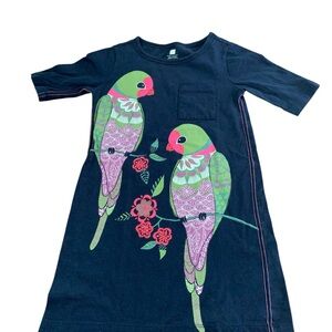 Tea Collection Navy Parrot Dress – EUC – Spring/Summer Favorite! 🦜💙